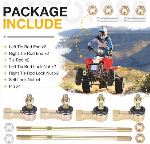 Left & Right Tie Rod Ends Kit for Honda TRX400EX 1999-2008 TRX400X 2009-2014 in Saudi Arabia