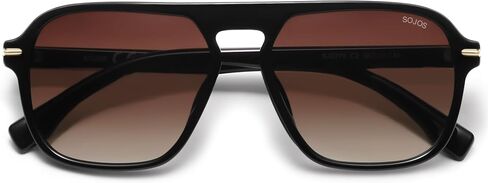 SOJOS Retro Aviator Polarized Sunglasses for Men Women Trendy Vintage Square Pilot Mens Shades SJ2370 in Saudi Arabia