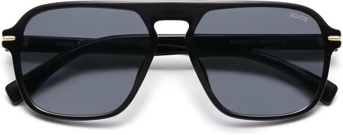 SOJOS Retro Aviator Polarized Sunglasses for Men Women Trendy Vintage Square Pilot Mens Shades SJ2370 in Saudi Arabia