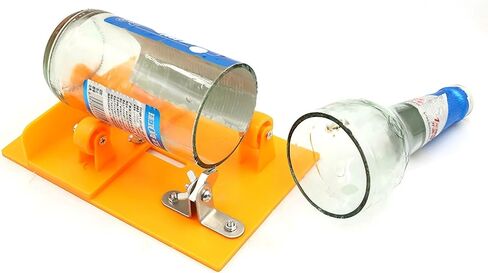 AUNMAS Glass Bottle Cutter, Bottle Cutting Tool Kit DIY Machine for Cutting Wine Beer Liquor Whiskey Alcohol Champagne (Yellow) in Saudi Arabia