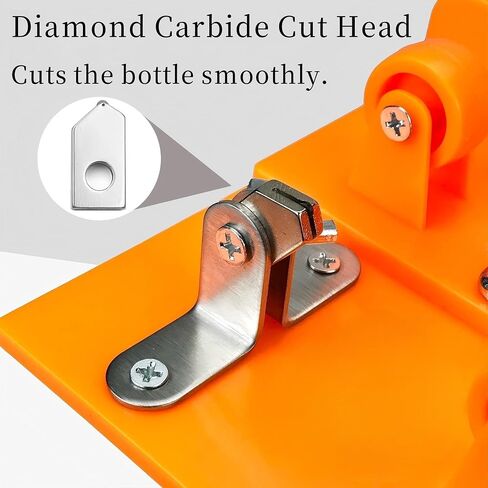 AUNMAS Glass Bottle Cutter, Bottle Cutting Tool Kit DIY Machine for Cutting Wine Beer Liquor Whiskey Alcohol Champagne (Yellow) in Saudi Arabia