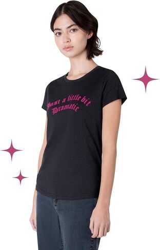 Paris Hilton Women's Fashion T-Shirt Embellished Graphics Short Sleeve Crew Neck Tops in Kuwait
