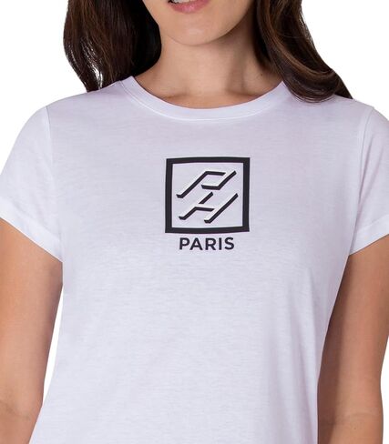 تي شيرت أزياء الأزياء في باريس هيلتون رسومات مزينة بأكمام قصيرة in Kuwait