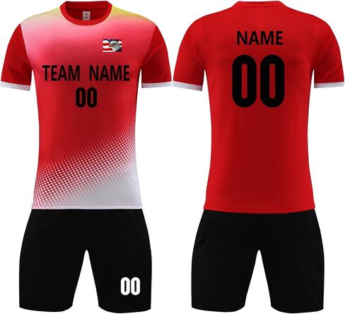 Football Shirt Uniform Sports Clothes Gift Personalize Kids Soccer Jersey for Boys Girls Youth in Saudi Arabia
