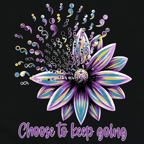 Mental Health Shirts for Women Suicide Awareness T-Shirt Suicide Prevention Tee Tops in Saudi Arabia