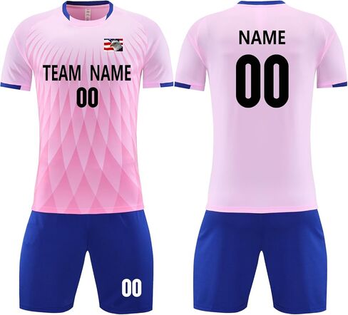 Customize Youth Kids Football Shirt Soccer Jersey Gift Uniform Sports Clothes for Boys Girls in Kuwait