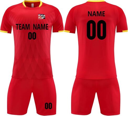 Customize Youth Kids Football Shirt Soccer Jersey Gift Uniform Sports Clothes for Boys Girls in Kuwait