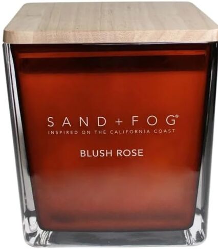 SAND + FOG 57oz Scented Soy Wax Blend Glass Candle Made with Essential Oils (Feu De Bois) in Saudi Arabia