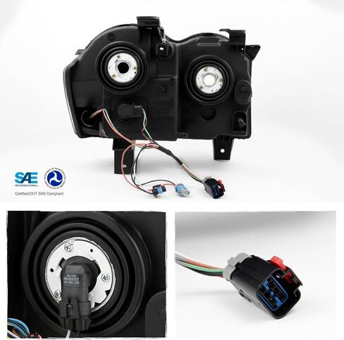 AKKON - For Jeep Grand Cherokee Halogen Type Black Headlights Driver and Passenger Side Replacement Set in Saudi Arabia