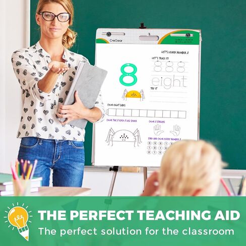 Sticky Easel Pad, 25 x 30 Inches, 1 Pack 30 Sheets/Pad, Large White Sticky Easel Paper for Office and Classrooms, Flip Chart Paper for Teachers in Saudi Arabia