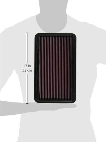 K&N N Highlow Flow Original Lifetime Engine Filter: زيادة الطاقة: قسط ، قابل للغسل: متوافق مع 1996-2003 لكزس/تويوتا: 300 ، ES300 ، RX300 ، أفالون ، كامري ، سيينا ، سولارا ، 33-2145-1 in Saudi Arabia