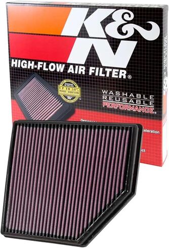 K&N Engine Filter: قابلة لإعادة الاستخدام ، نظيف كل 75000 ميل ، قابلة للغسل ، مرشح هواء السيارة البديل: متوافق مع 2006-2016 Volvo (S60 ، V60 ، XC60 ، S60 II ، S80 ، S80L ، V70 II ، III ، XC 70 ، 70 II) ، 33-2418 in Saudi Arabia