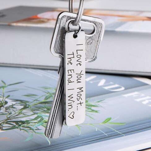 Couple Keychain,I Love You Keychain for Girlfriend Boyfriend,Christmas Anniversary Birthday Gift for Wife Husband in Kuwait