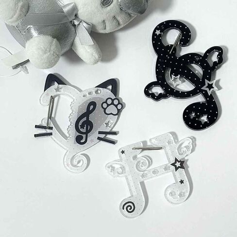 Y2K Style Carabiner Keychain Acrylic Bag Charm Accessories in Kuwait
