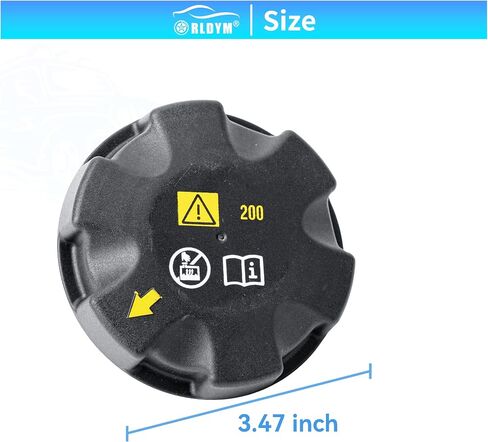 Rldym Radiator Expansion Tank Cap 17117639021 for BMW 525i 528i 530xi 535xi 540i 550i 640i 650i 740i 740Li 750i 750Li X5 X6 X7 M2 M3 M4 M5 M6 M8, Coolant Reservoir Cap Replace 17137516004 in Saudi Arabia