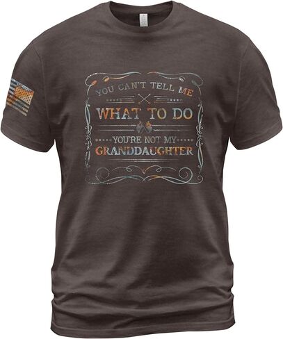 You Cant Tell Me What to Do Granddaughter Shirt, Patriotic Shirts for Men, Grandpa Shirt 1 in Saudi Arabia