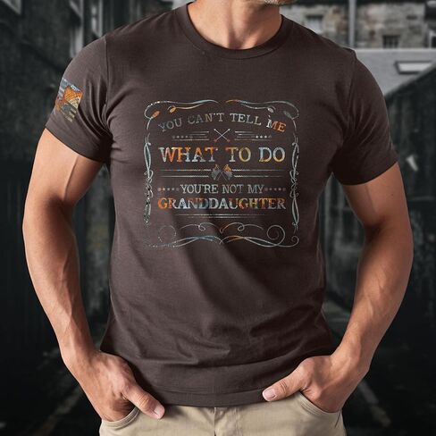 You Cant Tell Me What to Do Granddaughter Shirt, Patriotic Shirts for Men, Grandpa Shirt 1 in Saudi Arabia