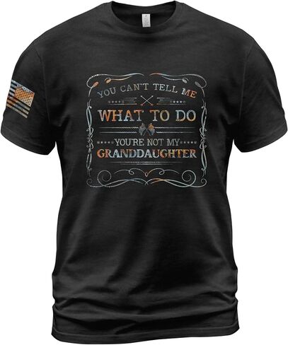 You Cant Tell Me What to Do Granddaughter Shirt, Patriotic Shirts for Men, Grandpa Shirt 1 in Saudi Arabia