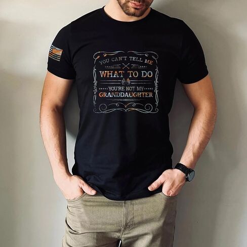 You Cant Tell Me What to Do Granddaughter Shirt, Patriotic Shirts for Men, Grandpa Shirt 1 in Saudi Arabia