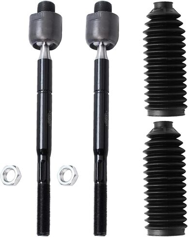 Detroit Axle - Front 4pc Tie Rods Kit for 03-09 Lexus GX470 Toyota 4Runner ، 2 inne tie rod ind 2 Boots 2003 2004 2005 2007 2007 2009 2009 emplication in Saudi Arabia