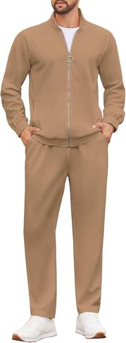 COOFANDY Mens 2 Piece Tracksuit Casual Sweatsuits Full Zip Track Suits Jogging Athletic Suit Sets in Saudi Arabia