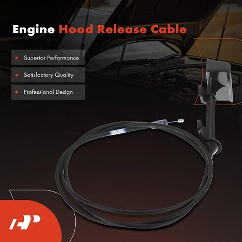 A-Premium Front Hood Latch Cable مع مقبض متوافق مع سلسلة Jeep ZJ Grand Cherokee 1993-1998 ، 72 بوصة ، استبدل# 55030118 in Saudi Arabia