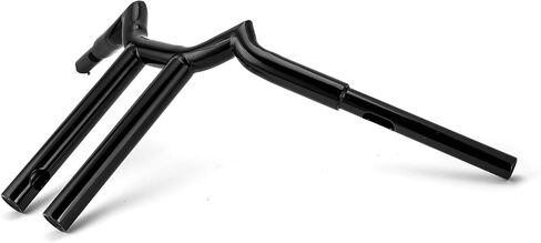 Wsays 14 "Rise Handlebar T Bar 1-1/4 '' Diameter Sharp متوافق مع Harley Sportster XL 883 1200 Softail Dyna Touring Road King 1996-2024 ، Gloss Black in Saudi Arabia