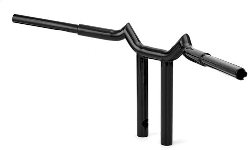 Wsays 14 "Rise Handlebar T Bar 1-1/4 '' Diameter Sharp متوافق مع Harley Sportster XL 883 1200 Softail Dyna Touring Road King 1996-2024 ، Gloss Black in Saudi Arabia