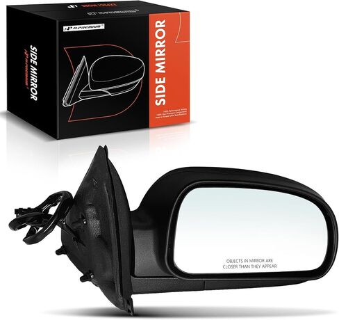 A-Premium Passenger Side Power Door Mirror - Compatible with Chevrolet Trailblazer EXT & GMC Envoy XL XUV & Buick Rainier & Isuzu & Oldsmobile - Heated Manual Folding Black Outside Rear View Mirror in Saudi Arabia