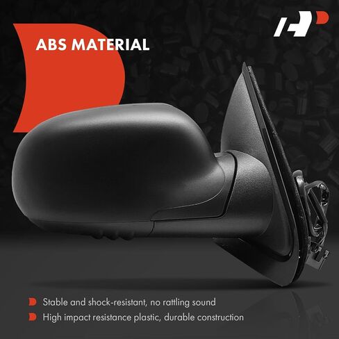 A-Premium Passenger Side Power Door Mirror - Compatible with Chevrolet Trailblazer EXT & GMC Envoy XL XUV & Buick Rainier & Isuzu & Oldsmobile - Heated Manual Folding Black Outside Rear View Mirror in Saudi Arabia