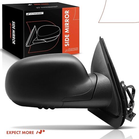 A-Premium Passenger Side Power Door Mirror - Compatible with Chevrolet Trailblazer EXT & GMC Envoy XL XUV & Buick Rainier & Isuzu & Oldsmobile - Heated Manual Folding Black Outside Rear View Mirror in Saudi Arabia