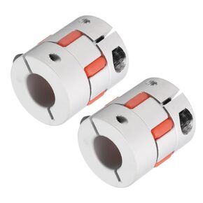 uxcell Aluminum Plum Shaft Coupling 10mm to 14mm Bore L35xD30 Flexible Coupler Joint for Machine and Servo Stepped Motor Pack of 2