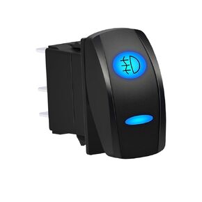 12V Boat Rocker Switch Deck Lights Blue Led 5Pin SPST ON Off Toggle Switch Waterproof Marine Yatch Switch