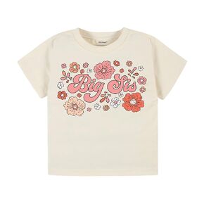 Big sis Pink floral shirt Halloween toddler shirt girls big sister kids top graphic T New sister T shirt baby girls shirt or onesie (3-6m onesie) (3 toddler)