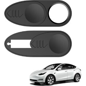 Privacy Cover Compatible for Tesla Model 3/Y/X/S Front-Facing Webcam Cover Slider Stickers 2 Pack
