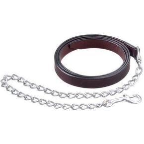 Royal King Leather Lead w.Nickel Chain 1 Drk Oil