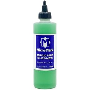 Micro-Mark Acrylic Paint Cleaner for Hobby Paints, 200ml, Non-Toxic and Made in the USA