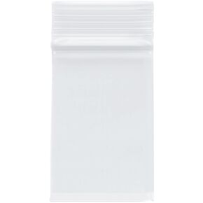 Plymor 2" x 3" (Pack of 100), 4 Mil Heavy Duty Zipper Reclosable Plastic Bags