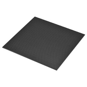 MECCANIXITY 3K Carbon Fiber Plate Panel Sheets, 400 x 400 x 1mm Carbon Fiber Board Plate Flexible for RC Aircraft, Model Car, Auto Parts (Plain Matte)