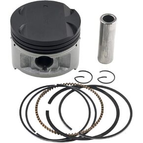AHL Piston and Piston Rings Pin Clips Kit for SUZUKI DR250 1984-1987/GN250 1985-2001 12111-38201-000 (Oversize +50 72.5mm)