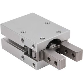 MHC2 Air Cylinder, M5 x 0.5 Single Double Acting Pneumatic Air Cylinder Non Contact Magnetic Switch 20/25/32mm Bore(MHC2-25D)