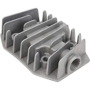 WALFRONT 2Pcs Air Compressor Cylinder Head 4/3/5P Cylinder Head 48mm x 72mm Cylinder Head Aluminum Cylinder Head Cylinder Cooling Cover