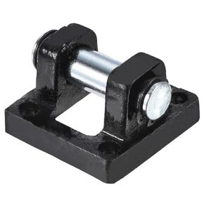 PATIKIL 50x50x32mm Air Cylinder Pneumatic Rod Pivot Clevis Mounting Bracket Rear Mount Part, Black