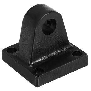 PATIKIL 75x75x48mm Air Cylinder Foot Flange Rod Pivot Clevis Pneumatic Mounting Bracket Rear Mount Parts, Black