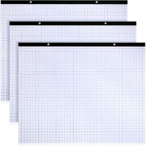Fainne 3 Pcs 22''x17'' Large Engineering Graph Paper 4" x 4" Grid Graph Paper Pad Giant Drafting Pad Blueprint Sketching Graph Paper Engineer Architect Designer Mathematician Draftsman (Beige, Brown) in Kuwait