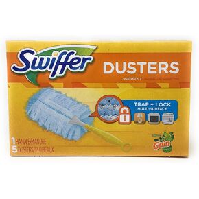 Procter & Gamble 74330 Dusters Starter Kit، ألياف قفل الغبار، 6 مقابض، أزرق/أصفر، رائحة مكتسبة in Kuwait