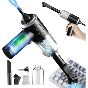ODISTAR 3-in-1 Computer Vacuum Cleaner for PC Cleaning and Keyboard Cleaner, Wireless Handheld Car Vacuum Cleaner with 50000RPM Compressed Air - Efficient for Home and Office Cleaning