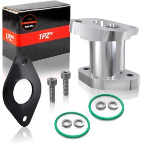 1PZ B35-YF3 Upgrade CNC Aluminum Carburetor Intake Manifold Boot with Screw Kit Replacement for Yamaha Kodiak 400 Big Bear 350 Moto 4 YFM350ER ATV 3HN-13586-00-00
