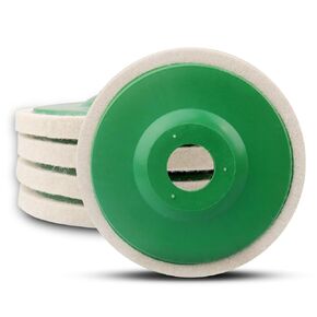 ATOPLEE Wool Polishing Wheel Disc,5pcs 4-1/2" x 7/8" Arbor Buffing Wheel for 4.5 Inch Angle Grinder,Wool Felt Polishing Wheel for Metal,Marble,Wood（Hole Diameter:22mm,Thickness:8mm）