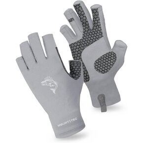 Unisex UV Protective Fingerless Gloves UPF 50+ Sun Glove for Outdoor Fishing Cycling Hiking Driving Kayaking